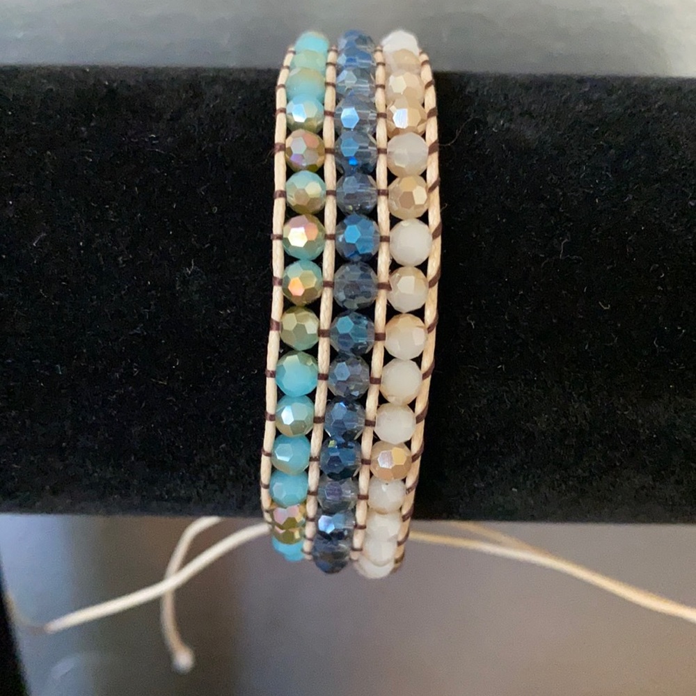 Hand beaded bracelet